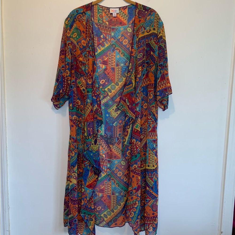 LuLaRoe Shirley Kimono Southwestern Aztec Medium